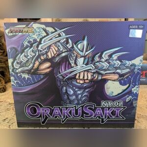 First Gokin NT-02 Oraku Saki (Shredder) action figure. New In Box